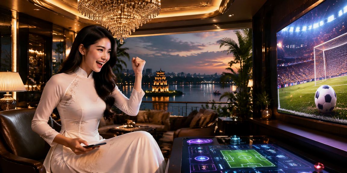 Người dùng Hà Nội đặt cược esports qua ứng dụng di động 1843 trong trang phục áo dài
