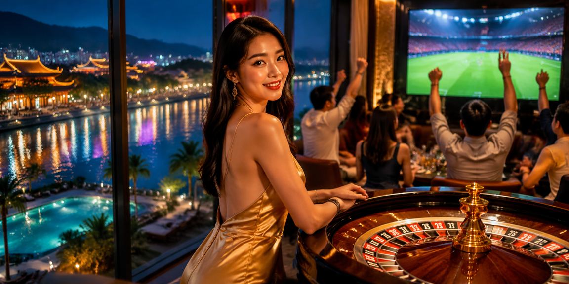 Người chơi tham gia roulette trực tuyến trong không gian tối đêm tại Huế