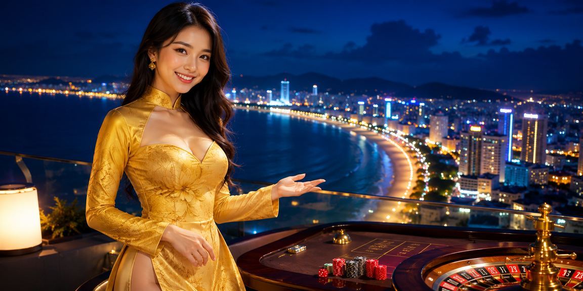 Phụ nữ mặc áo dài tại Quy Nhơn sử dụng ứng dụng casino trên điện thoại